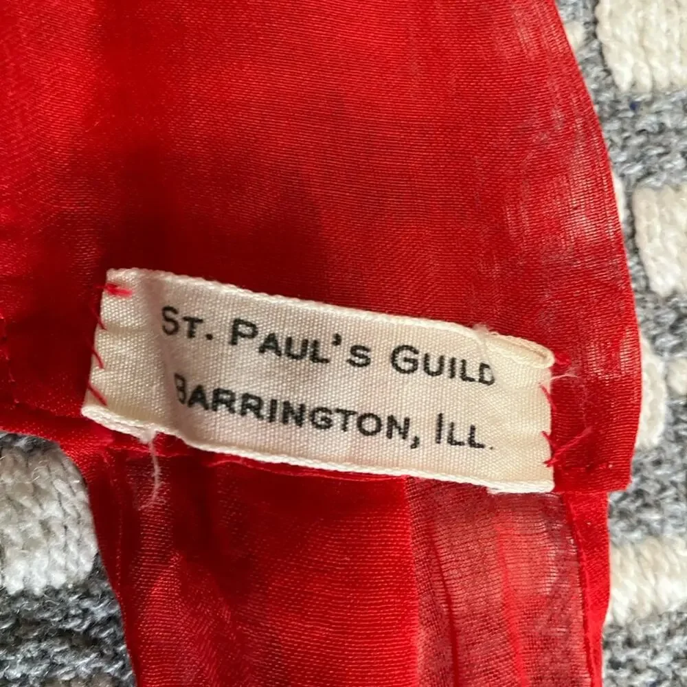 Elegant Red Kitchen Apron